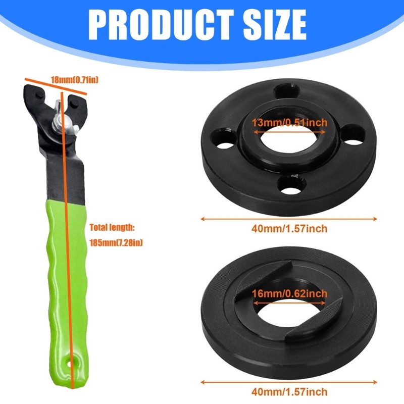 Angle Grinder Quick Releases Nut with Adjustable Spanne for Smooth Disc Removal