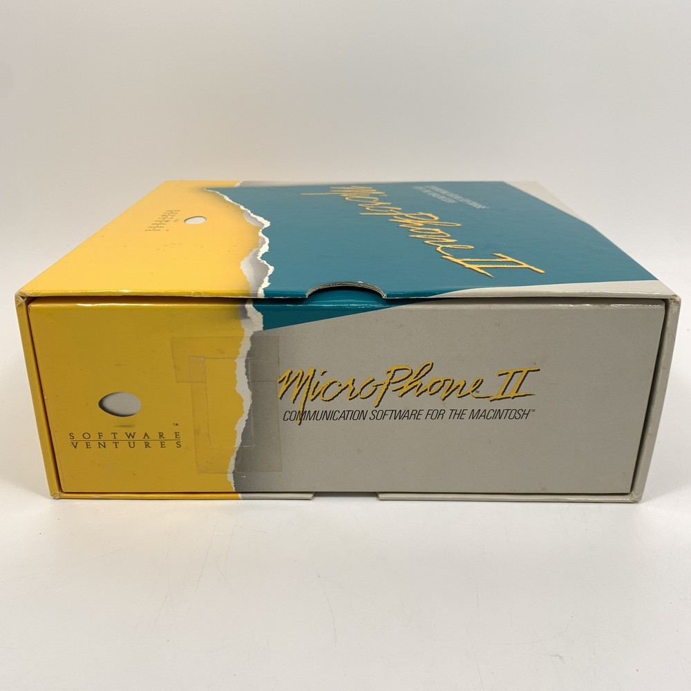 Vintage Macintosh Microphone II Version 4 Software Kit / Three 3.5" Disk