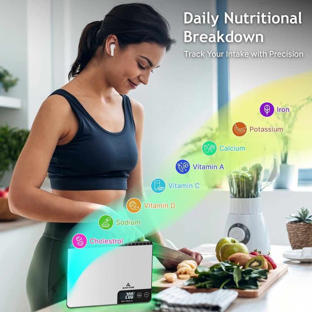 Smart Food Scale with App, Digital Kitchen Scale, Baking Scale, Calorie Scale...