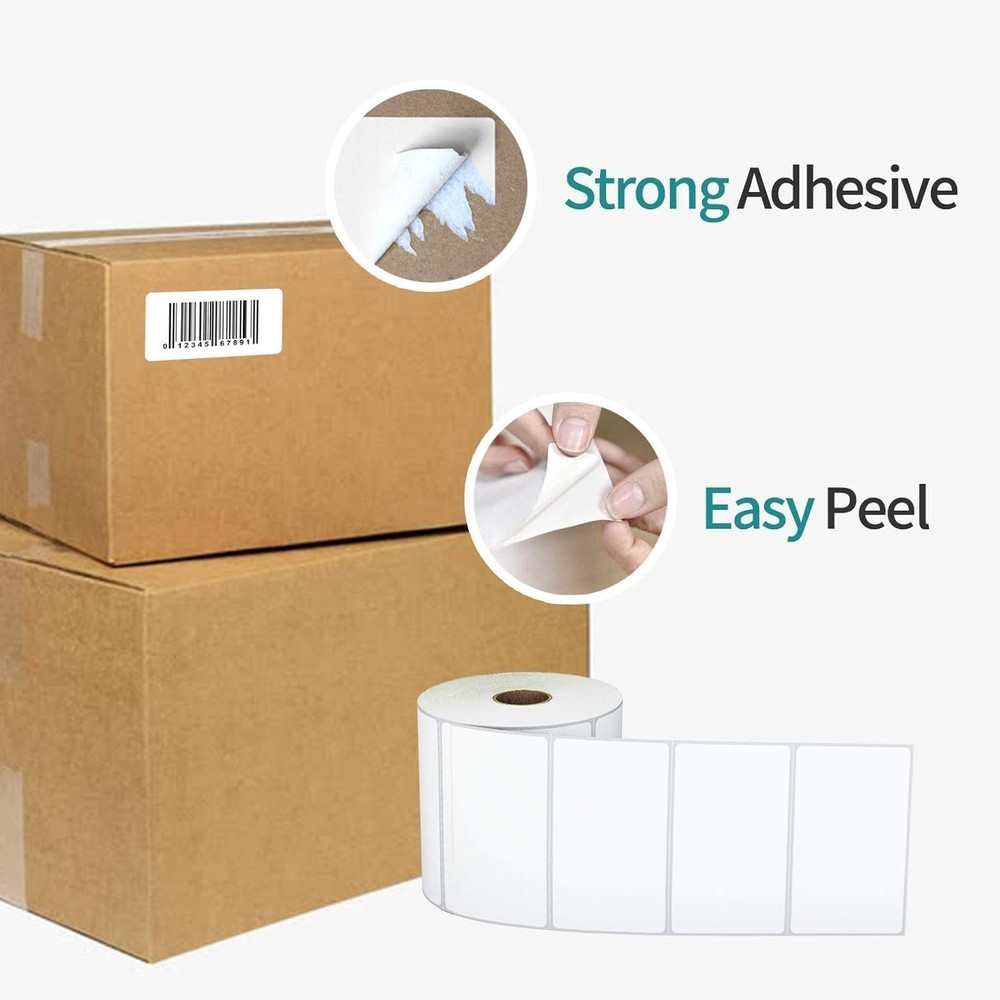 8400 Count 3x2 Direct Thermal Labels - 12 Rolls