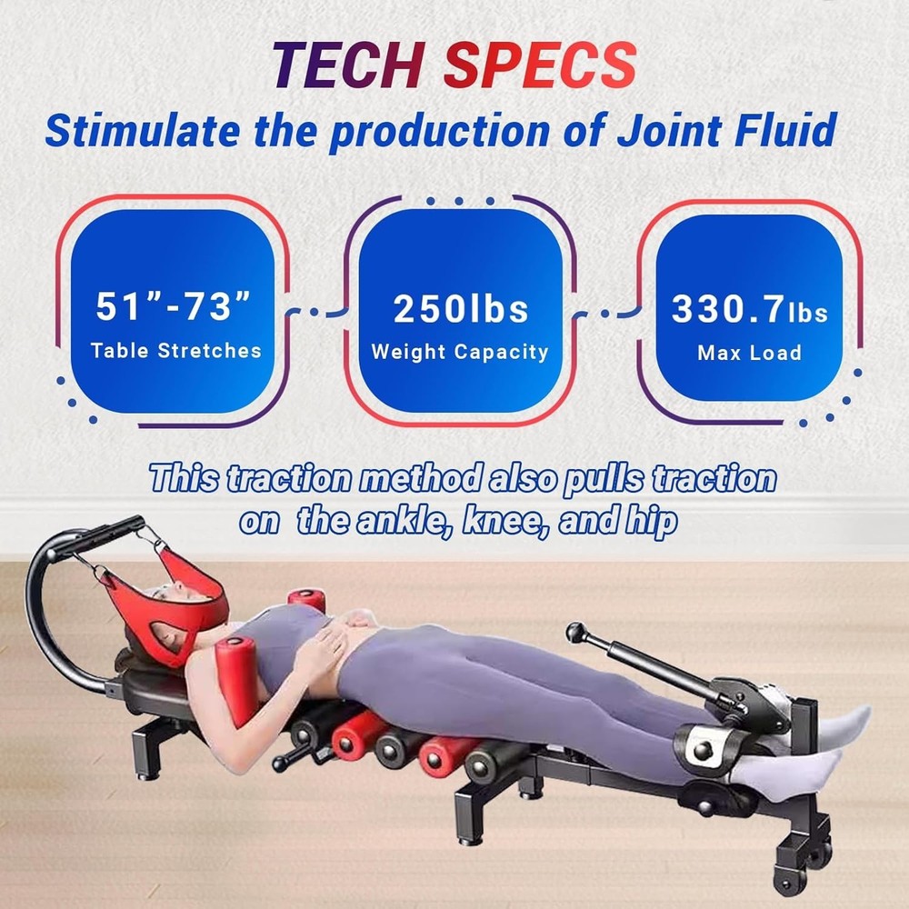 Lumbar Decompression Table with Cervical Traction by Lumbar Bench Pro|Realign...