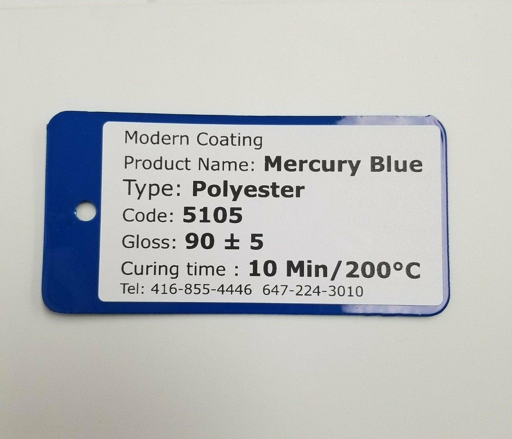 Mercury Blue Polyester Powder Coating 90% Gloss /1LB