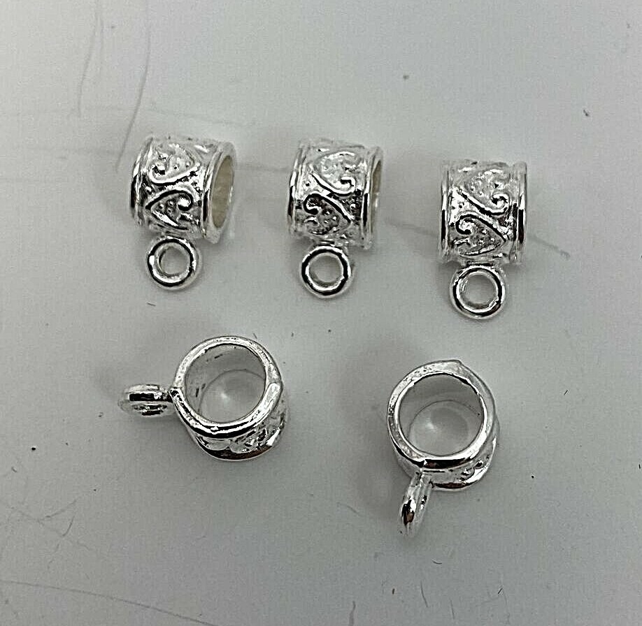 280 ~ Silver Bails Connectors for Charms/Pendants/Beads B79os
