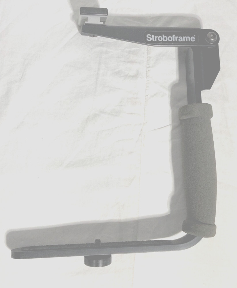 Stroboframe Aluminum Flash Camera Flip Lightweight Bracket. Black USA