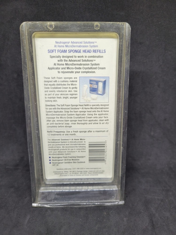 Neutrogena Advanced Solutions Soft Foam Sponge Heads Refills NEW!