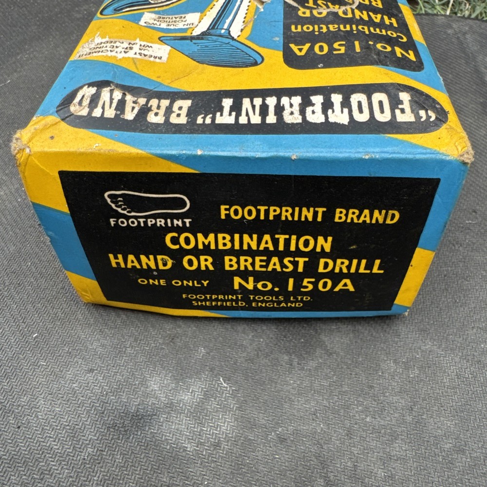 Vintage Footprint No. 150A Combination Hand Drill