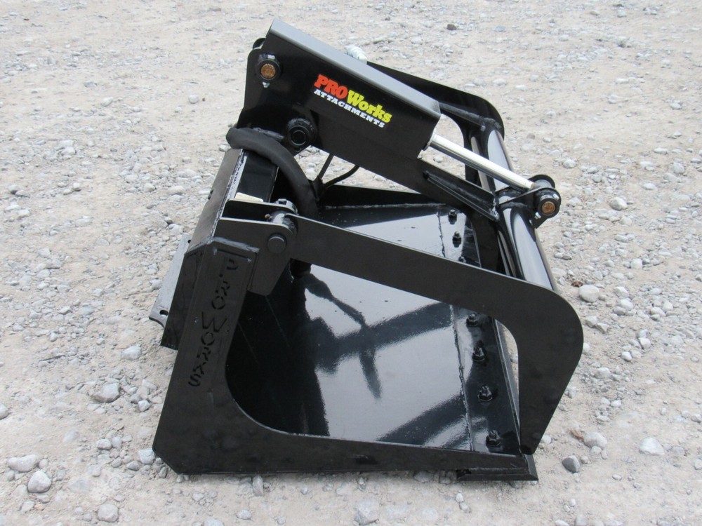 48" Solid Bottom Bucket Grapple Attachment Fits Toro Dingo Mini Skid Steer