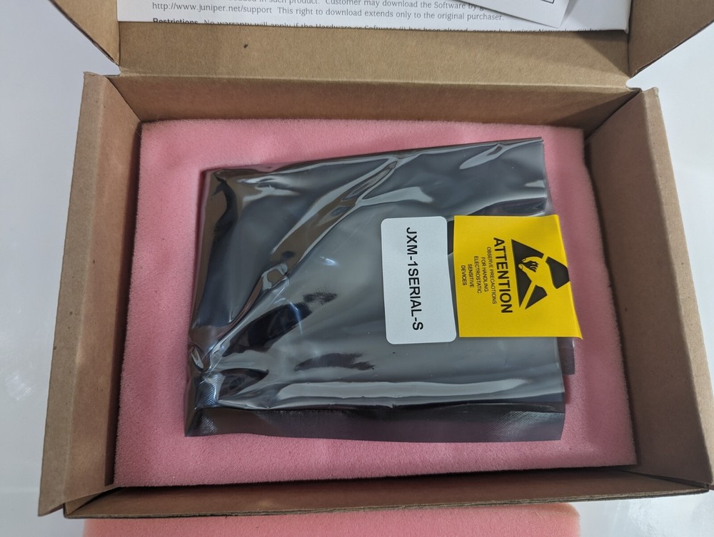 New Juniper Networks JXM-1SERIAL-S :1 PORT SYNC SERIAL MINI INTERFACE MODULE