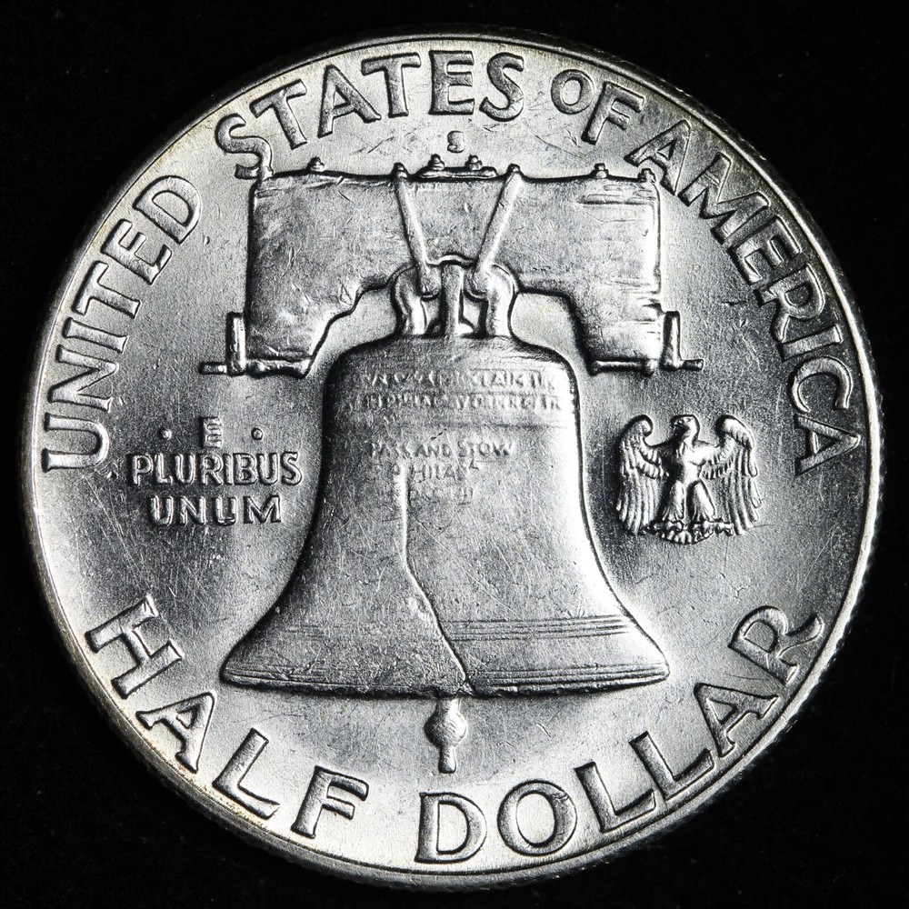 1949-S Franklin Silver Half Dollar BU *UNCIRCULATED* MS E355 TAEM
