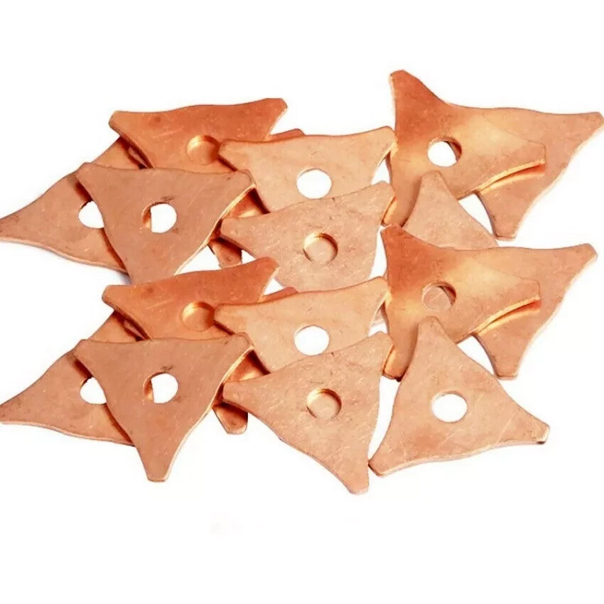 50PCS /Set Triangle Dent Pulling Ring Washer Spot Welder Soldering Panel Puller