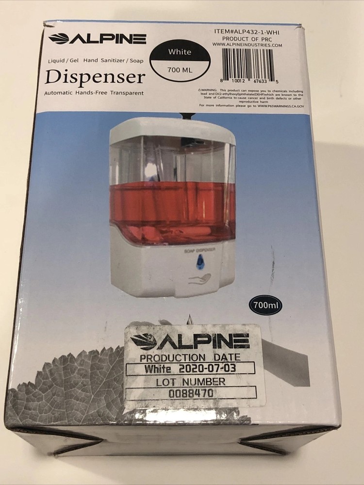 Alpine Industries 700 ml Mountable Automatic Liquid Hand Soap Dispenser