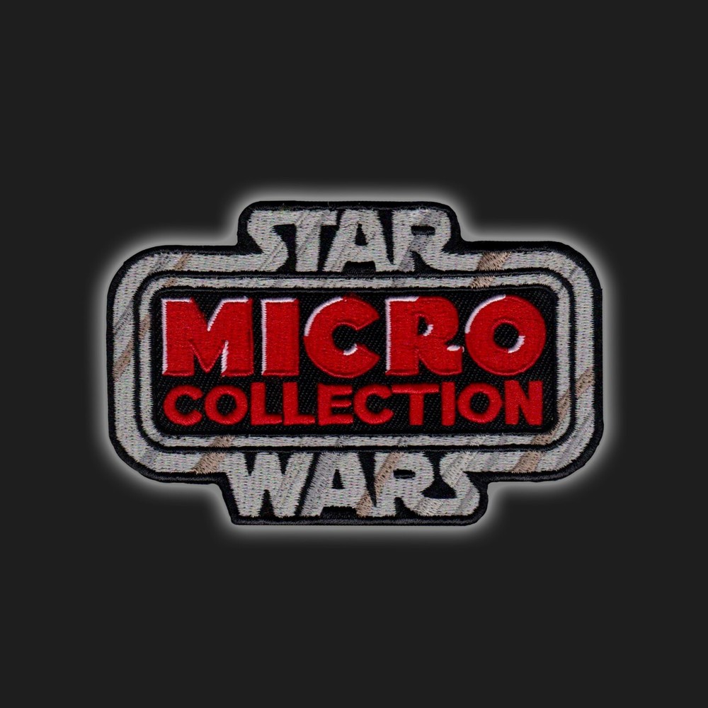 Kenner Star Wars "Micro Collection" toy logo 4" embroidered patch
