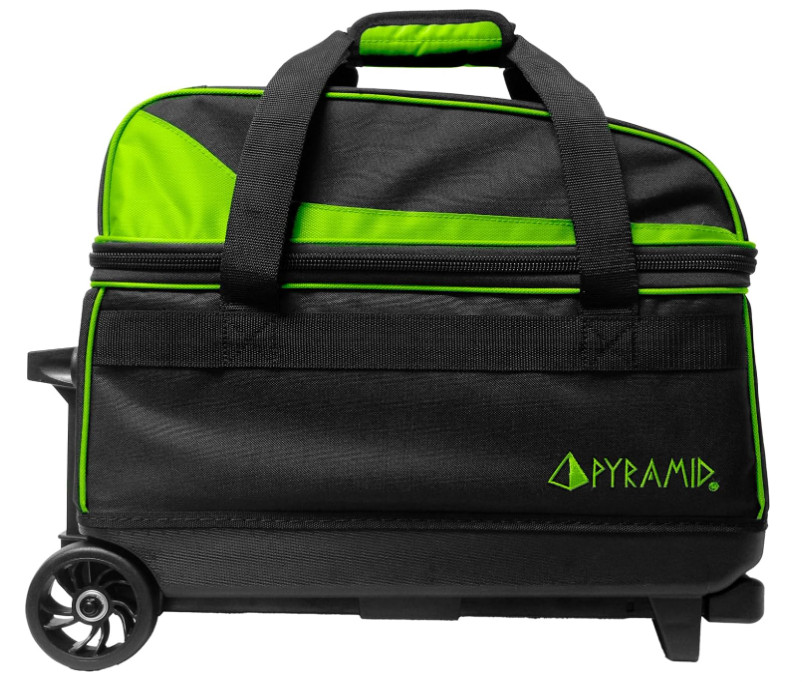 Prime Double Roller 2-Ball Bowling Bag w/ Shoe Compartment & Locking Handle