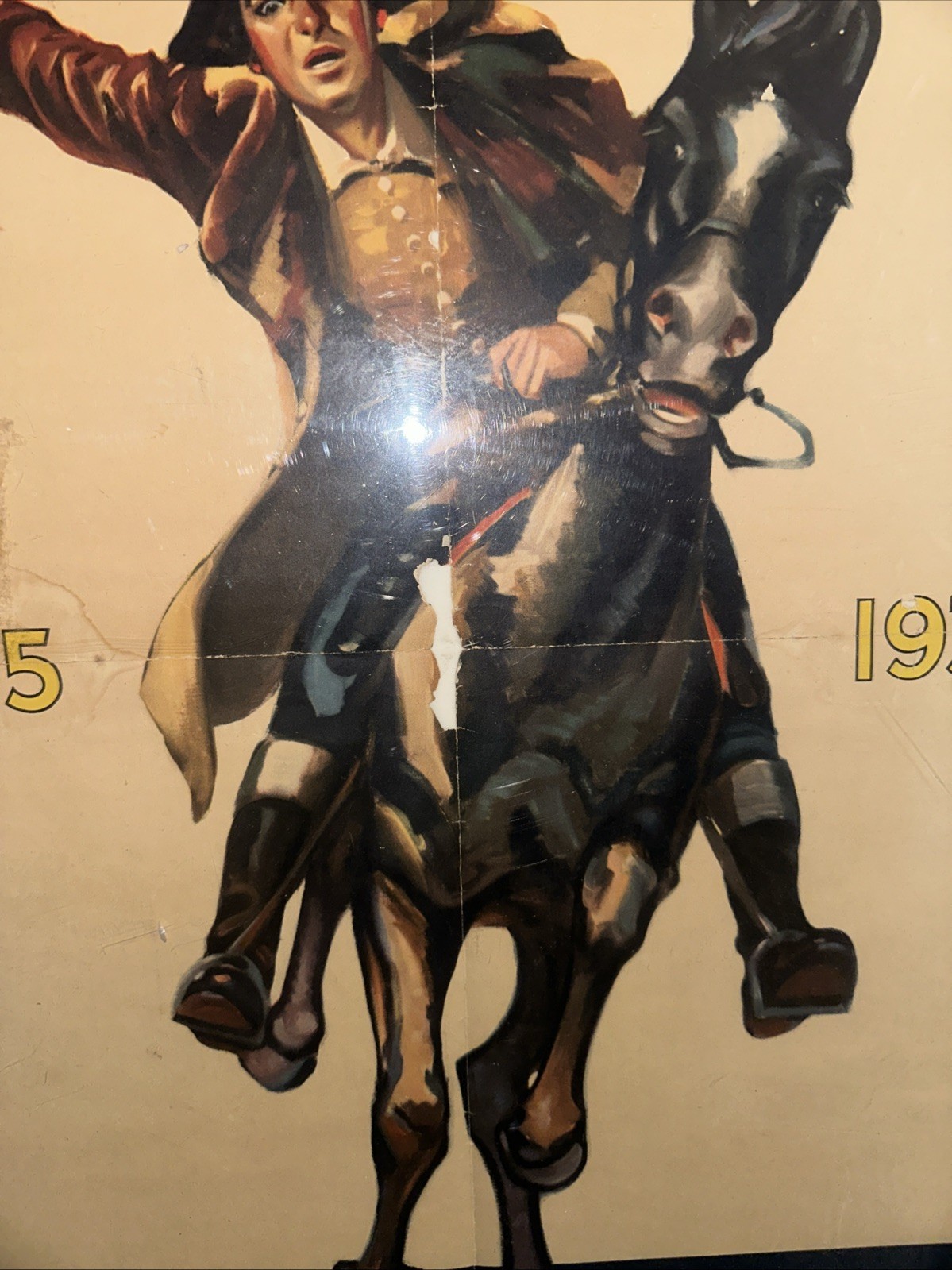 Antique N.R.A National Revival Act Poster Original Wake Up Americans