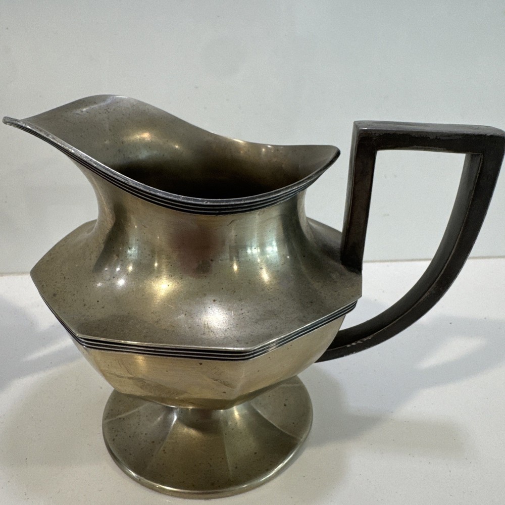 Vintage Double Handle Sugar And Creamer Set Engraved