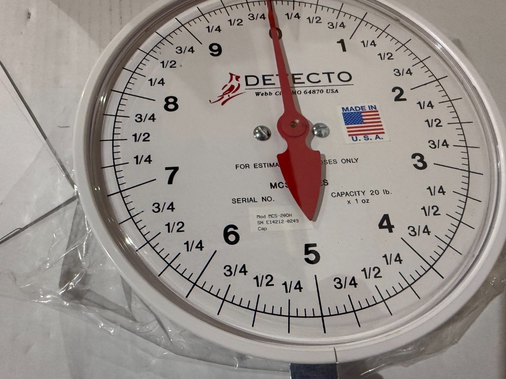 Cardinal Detecto MCS-20DH Dial Scale MCS