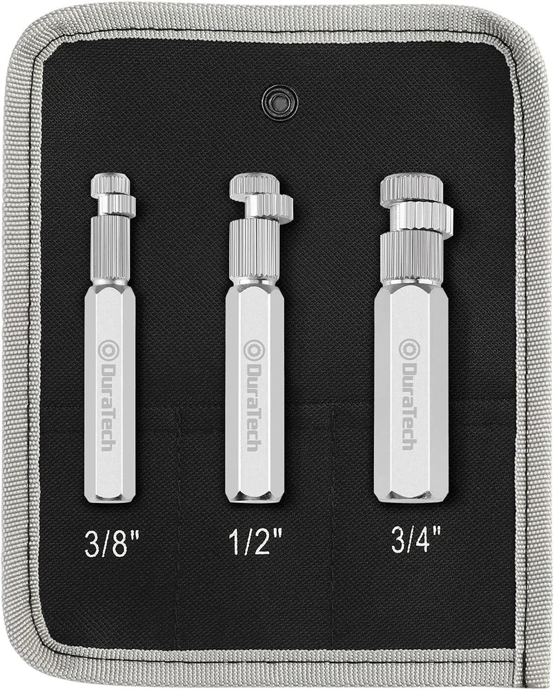 Internal Pipe Wrench Set, Pipe Nipple Extractor Set, 3-Piece, Includes 3/8",1/2"
