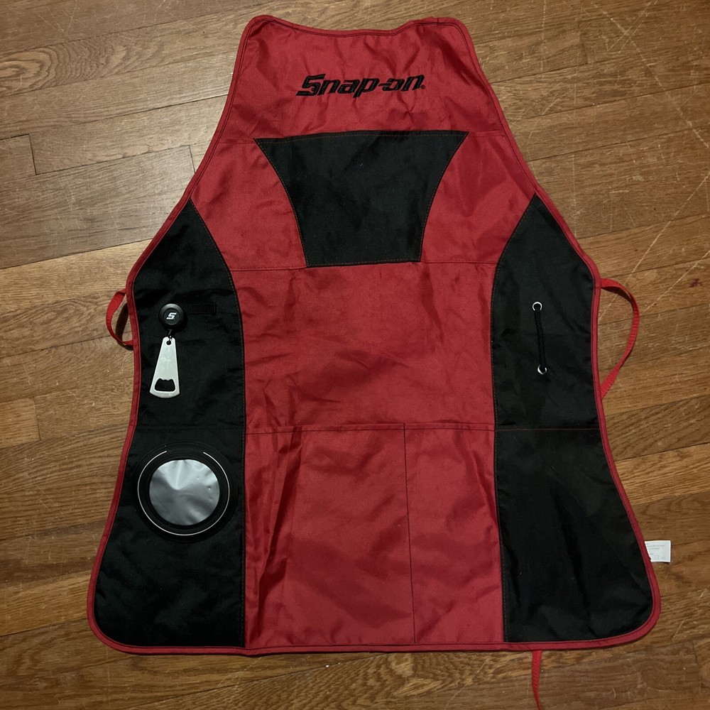 Snap On Tools Grilling Apron Cooking Kitchen with Pocket/Bottle Opener