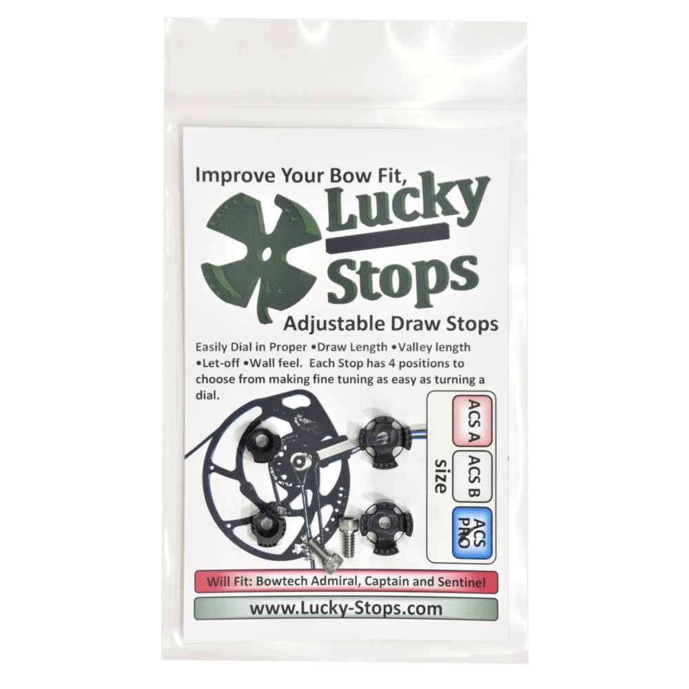 Draw Stops Size ACS Pro Pack fits Bowtech Admiral Captain and Sentinel bows