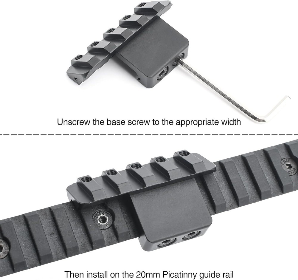 Tactical Offset Adjustable MLOK Picatinny Flashlight Mount for M300 X300 Light