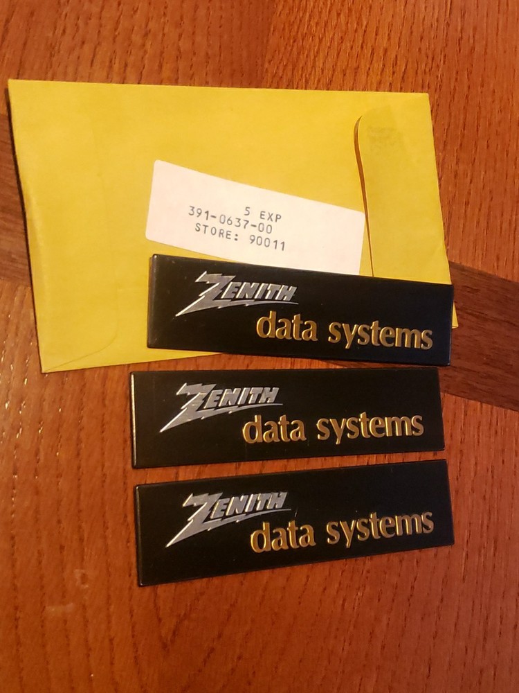 One New Heathkit Emblem #391-637 Zenith Data Systems NOS