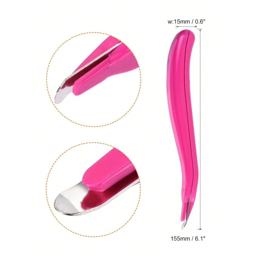 Magnetic Easy Staple Remover 1pc Push Style Flat Staple Puller For Students Room