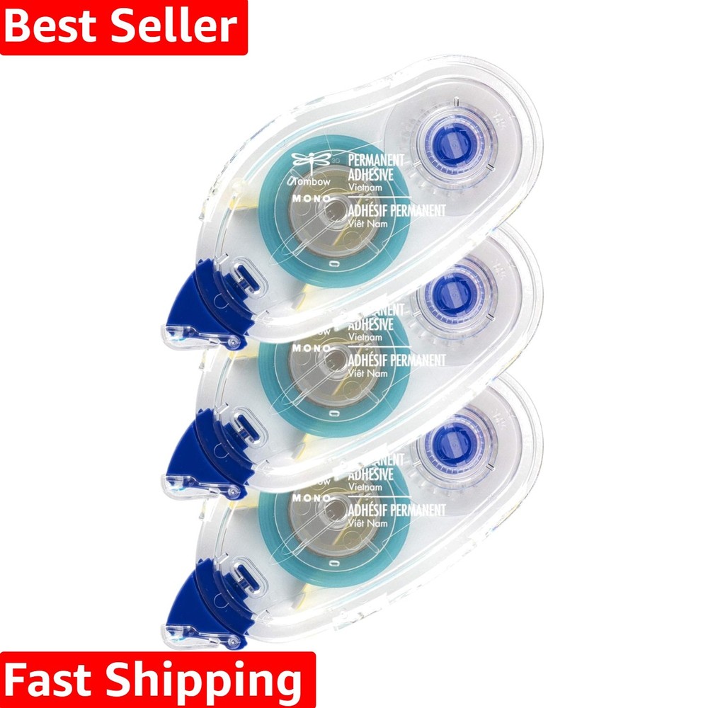 62207 MONO Permanent Adhesive Refills, 3-Pack. Easy to Use Refills for a Stro...