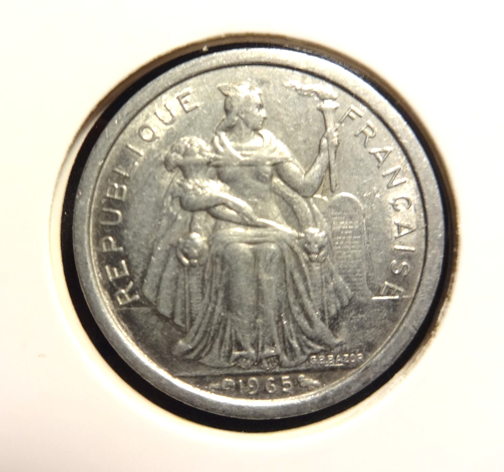 French Polynesia 1965  5 Francs UNC  👀