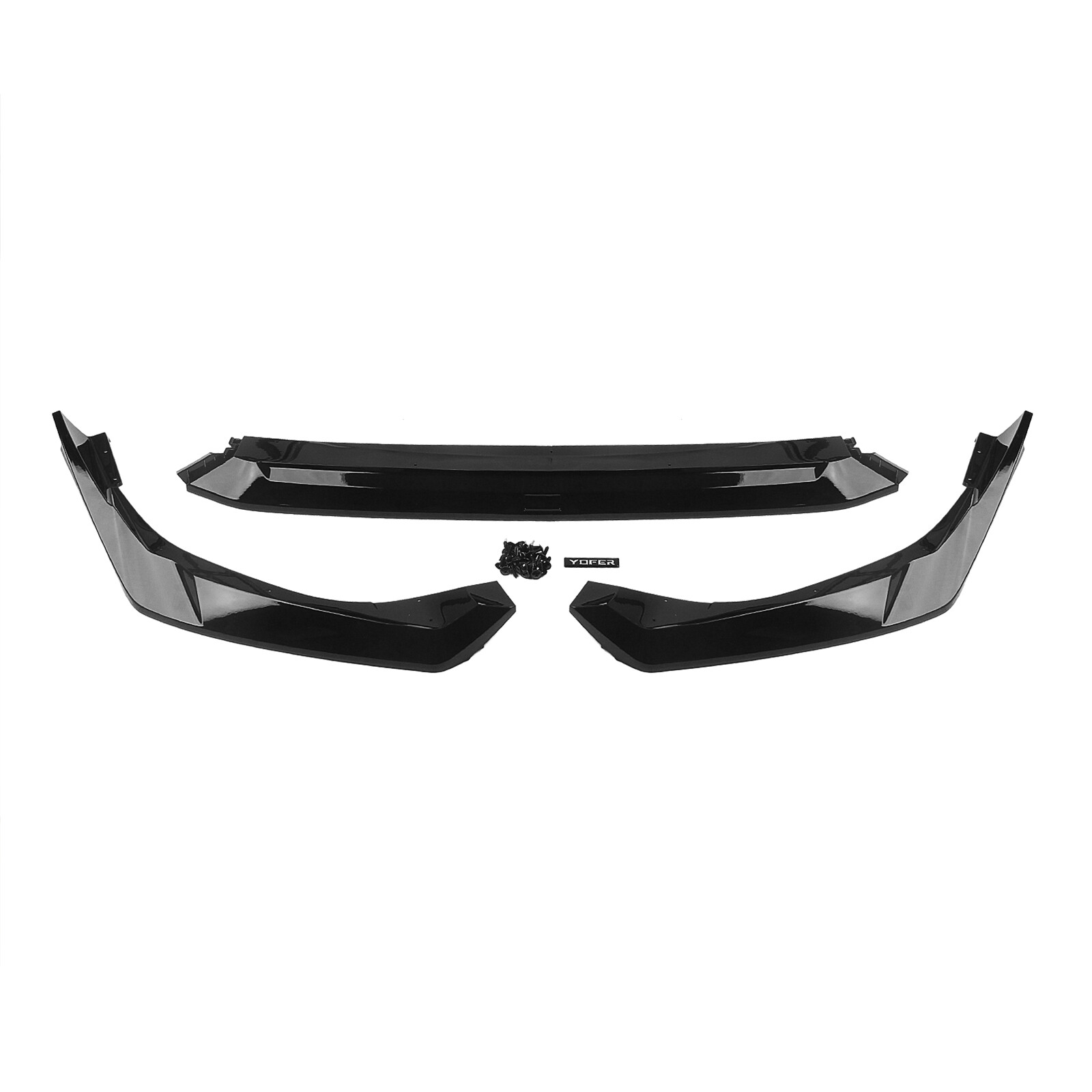 Black Front Lower Spoiler Lip Splitter Bodykit For Honda Civic 11.5th YOFER