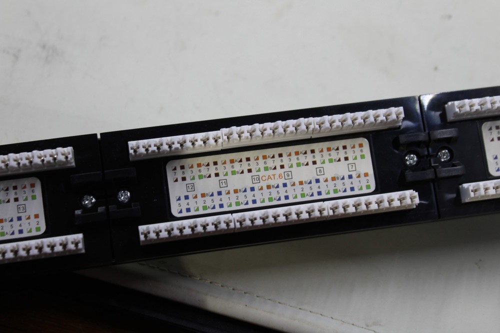 Rapink Patch Panel 24 Port Cat5 Cat6 Ethernet Network