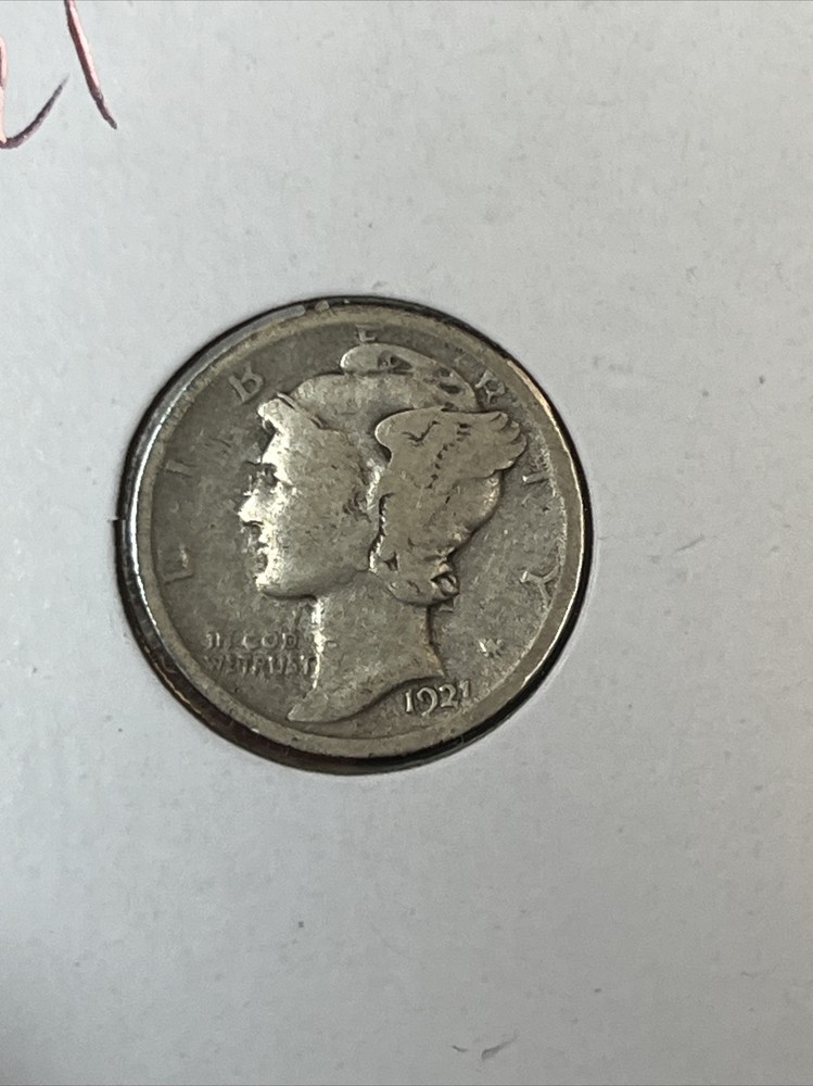1921 P Mercury Dime -- Key Date -- Good
