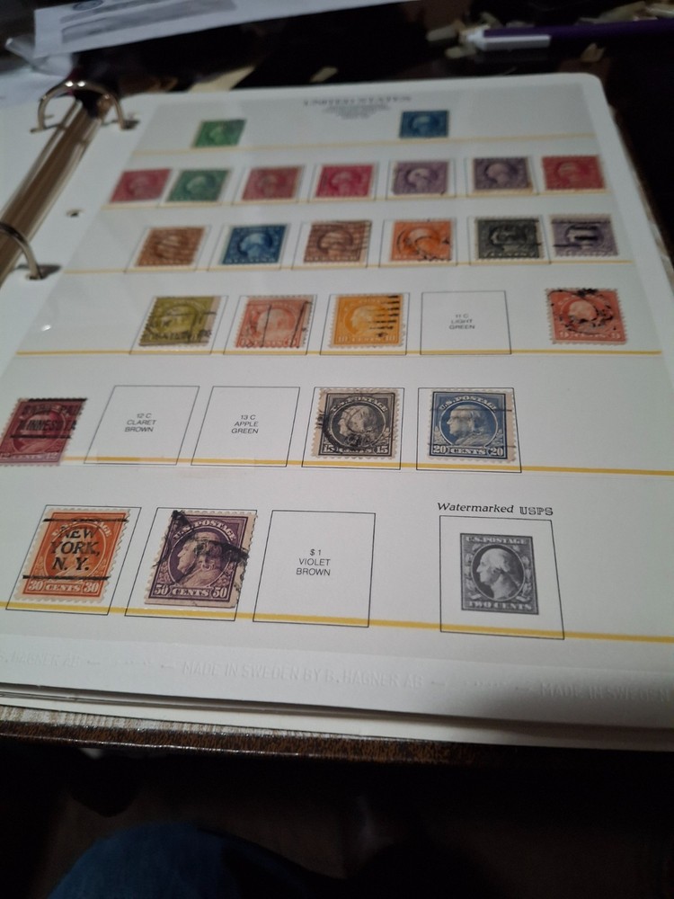 Hagner Hingeless Album for US Stamps to Scott 992