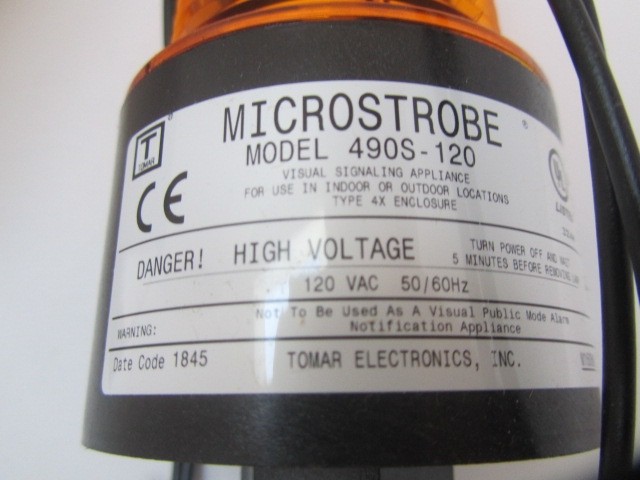 Tomar 490S Microstrobe 120 VAC Amber