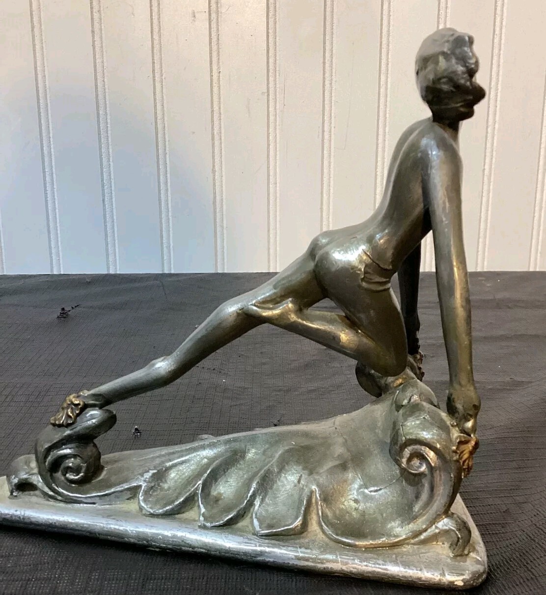 Art Deco Style Statue Sculpture Art Nouveau Style Bronze