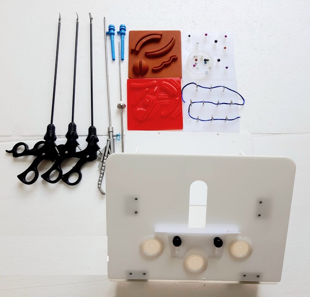 Laparoscopic Foldable Virtual Simulator Trainer Box Suture Training Kit Set