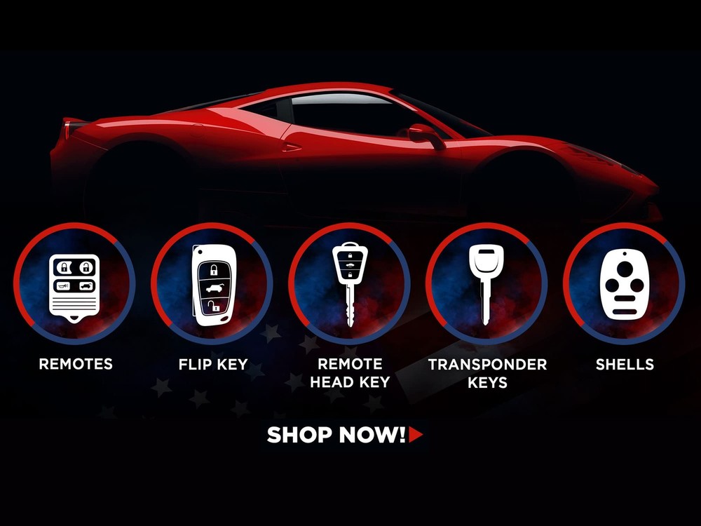 Cutting NOT Required - 2 Key Fob Keyless Entry Remote Shell 2-Pack, 4-Btn x 2