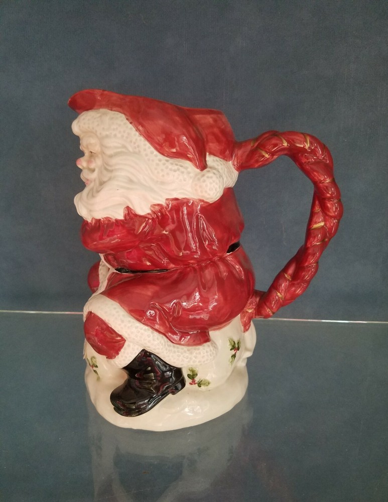Fitz & Floyd Old World Santa Pitcher New