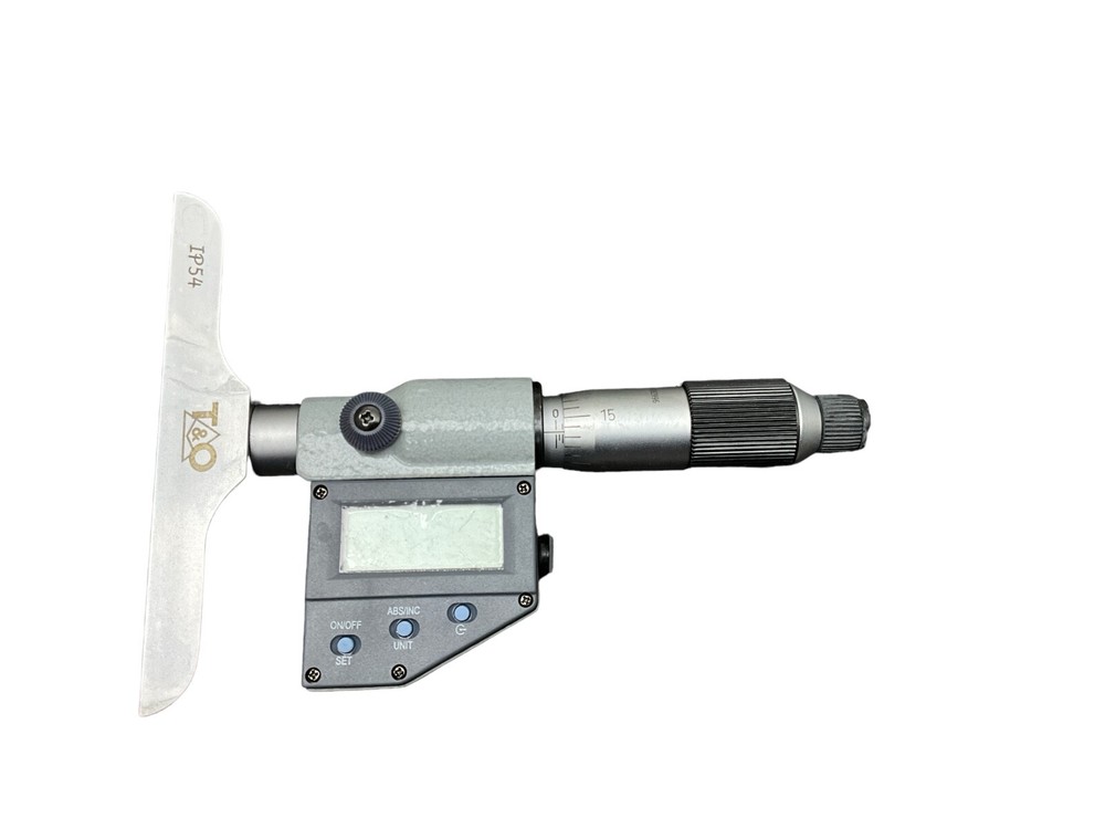 T&O Electronic Micrometer Depth Gage Set Type Digital Depth Gage Micrometer