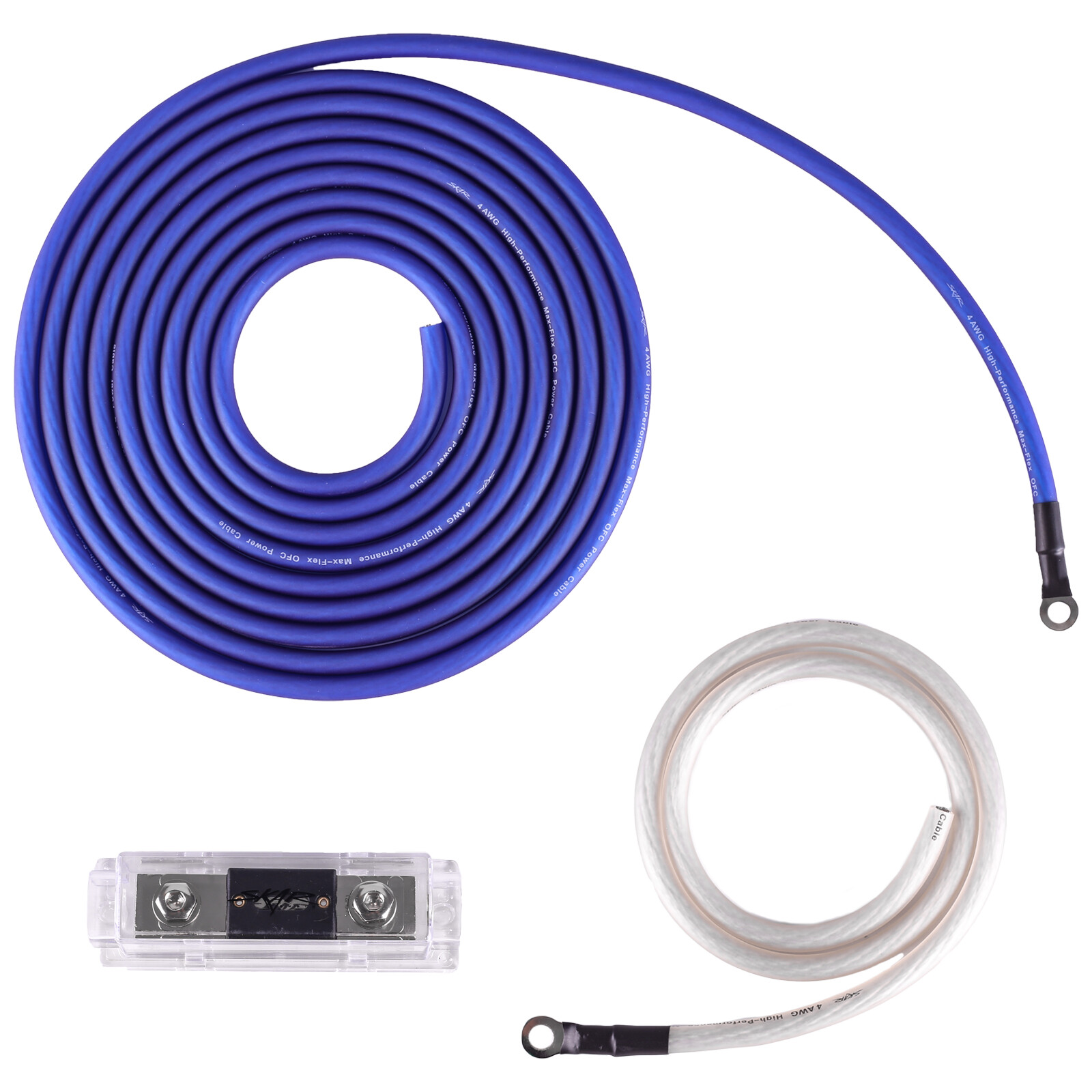 NEW SKAR AUDIO 4 GAUGE 1500 WATT OFC AMPLIFIER WIRING KIT W/ RCA (SKAR4ANL-OFC)
