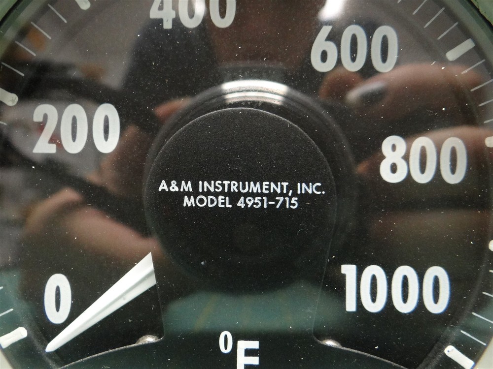 A&M TEMPERATURE INDICATOR PANEL METER, 0-1000 DEGREES F, 4.5"x 4.5" FACE