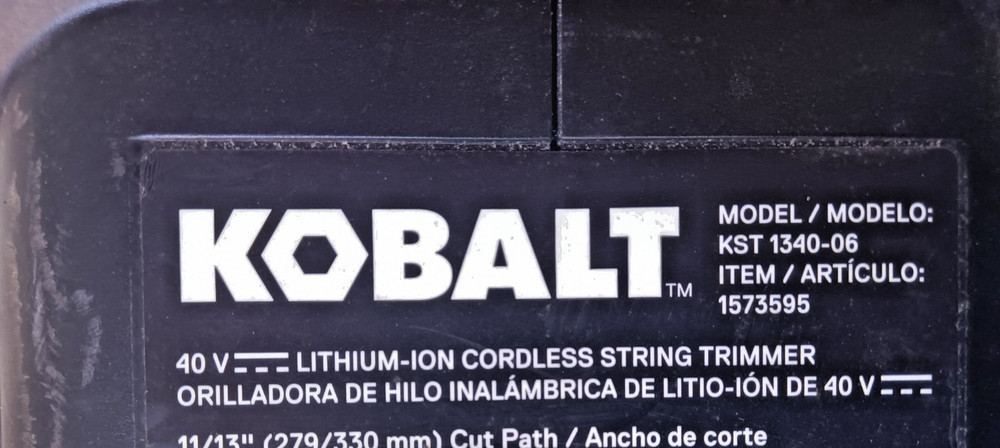 40V MAX Kobalt KST 1341-06 String Trimmer - Control Board