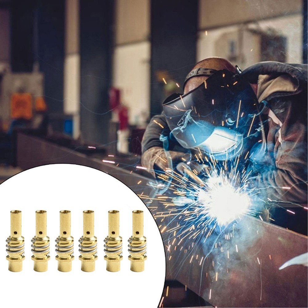 6PCS Contact Tip Holder Diffuser for 15AK MIG MAG Welding Torch Nozzle Set