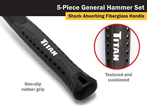 63125 5-Piece Hammer Set 5-Piece Set. Textured Handle