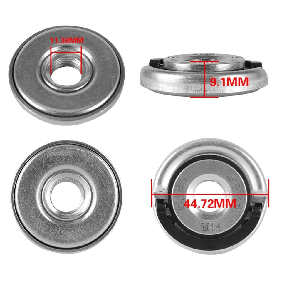 M14 Angle Grinder Quick Release Self-Locking Grinder Pressing Plate Flange Nut P
