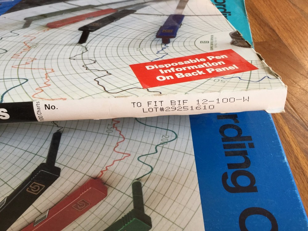 Chart Recorder Circular paper for BIF recorder 12HR 0-100 range