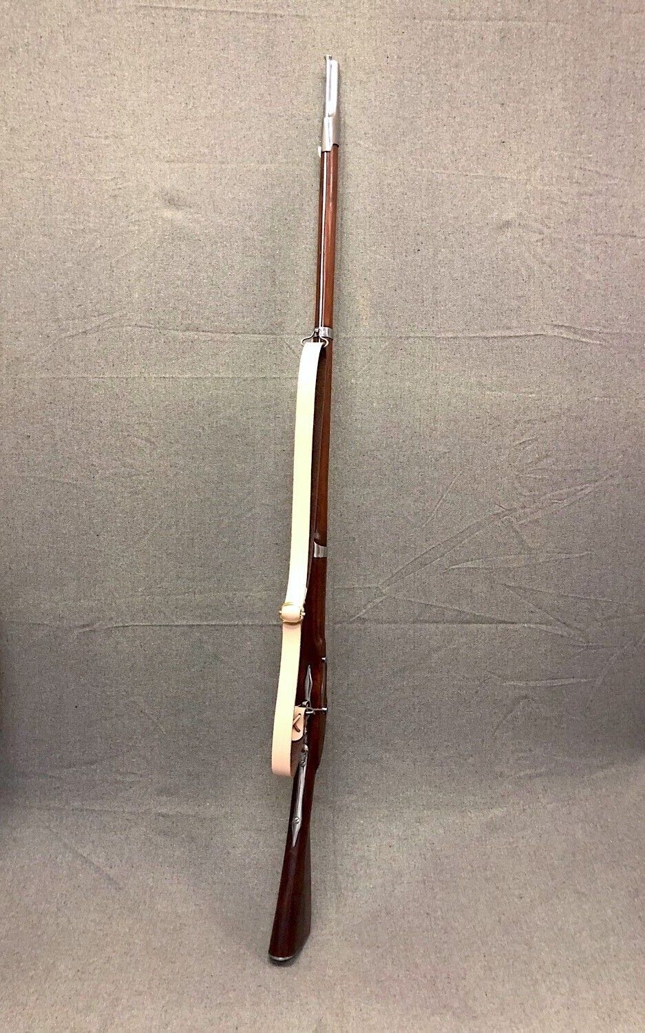 Natural Leather Musket Sling with Brass Buckle