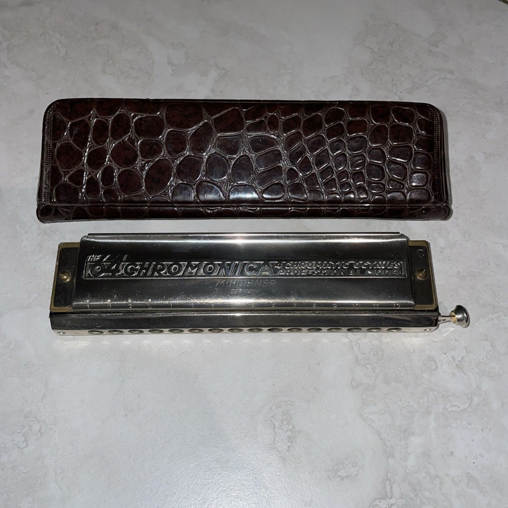 Vintage HOHNER 64 CHROMONICA MODEL 280 HARMONICA C WITH CASE