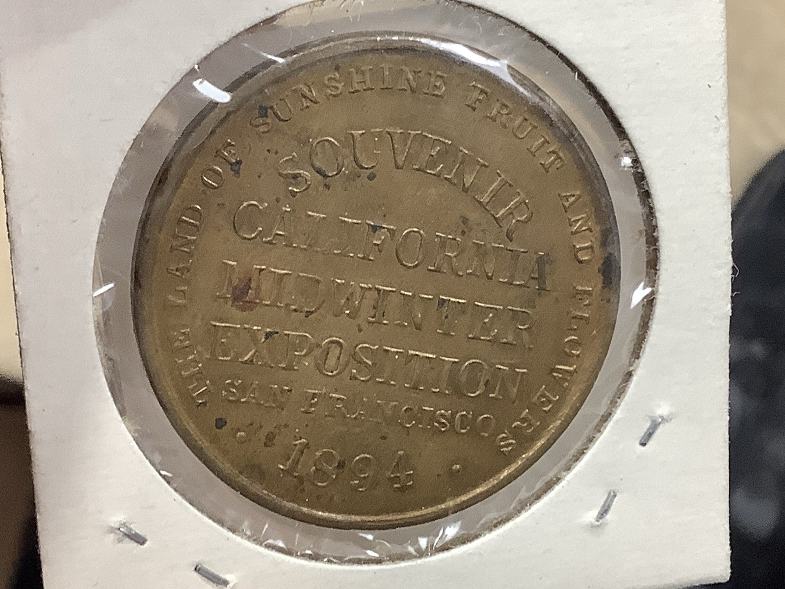 1894-HK-245a So-Called Dollar California Mid Winter Exposition Nice1, Rare!