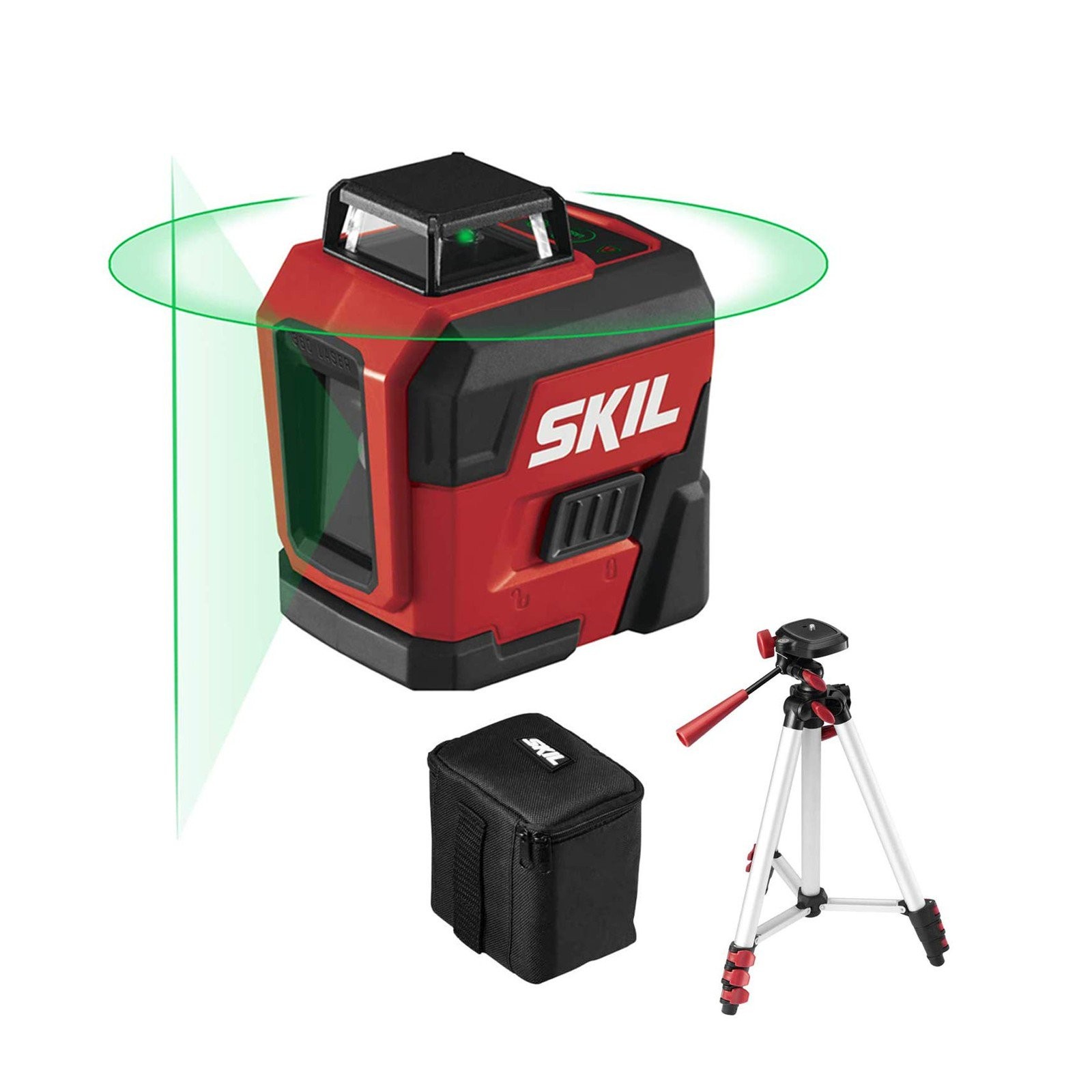 SKIL LL9322G-01 100ft Self-Leveling Green Cross Line Laser Rechargeable Battery