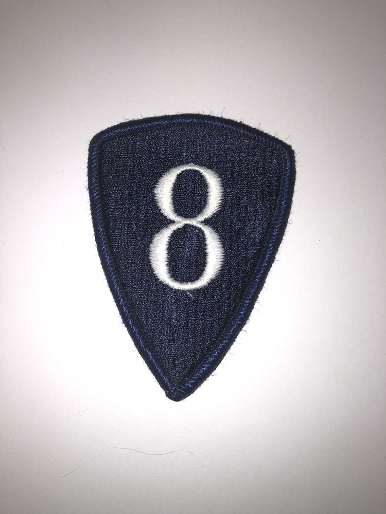 8th Personnel Command (Blue Border) U.S. Army Shoulder Patch Insignia